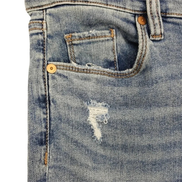 BLANKNYC Ankle Skinny Jeans The Bond Mid Rise Medium Wash Distressed Denim - Picture 3 of 9